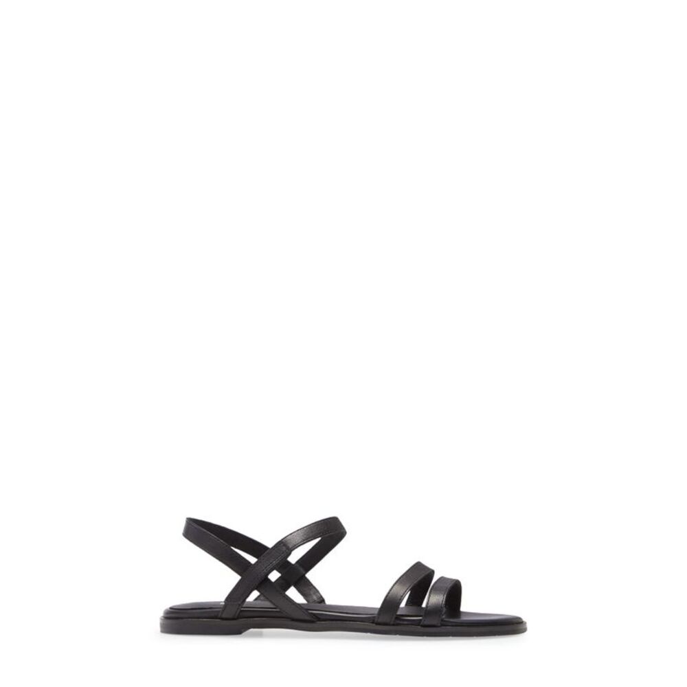 EILEEN FISHER Womens Black Padded Strappy Cahill Leather Sandals 10